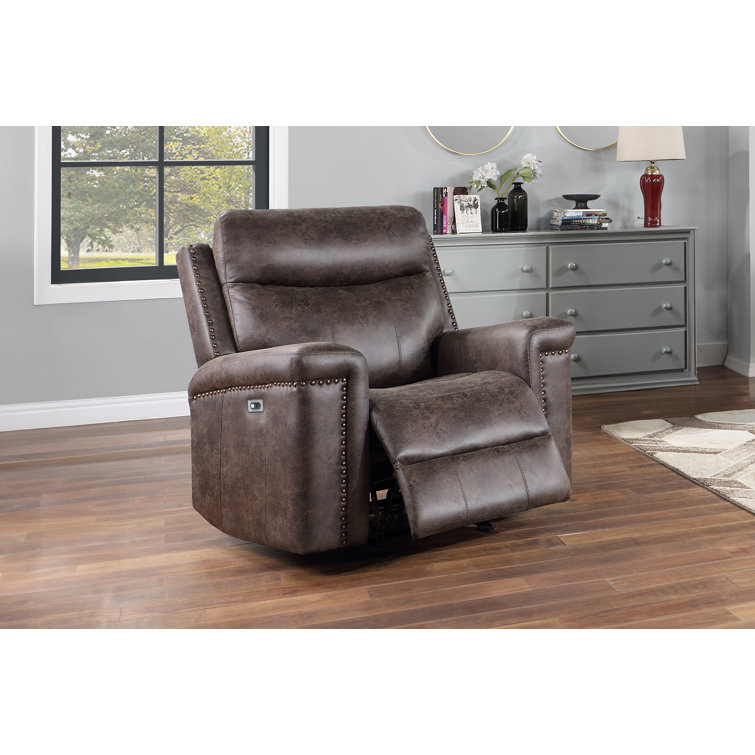 Darby Home Co Aastha Upholstered Power Reclining Home Theater Seat